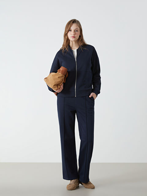 LCW Modest Beli Lastikli Kadın Kalın Eşofman Altı - W4HL83Z8-HEL