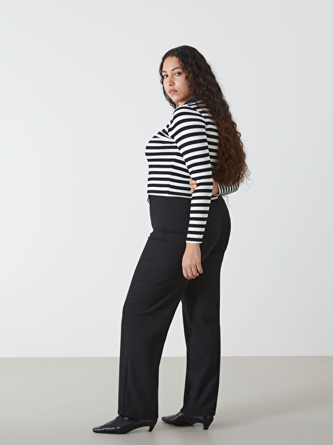 LCW Vision Әйелдерге арналған тар пішім кең балақ шалбар - W4HO11Z8-CVL