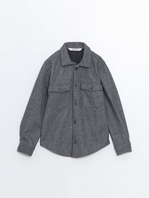 LCW Vision Erkek Çocuk Kaşe Gömlek Ceket - W4HP24Z4-S94