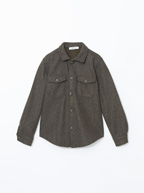 LCW Vision Erkek Çocuk Kaşe Gömlek Ceket - W4HP24Z4-SL0