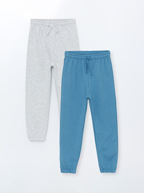 LCW Kids Beli Lastikli Kalın Erkek Bebek Jogger Eşofman Alt 2'li - W4HQ13Z1-GN9