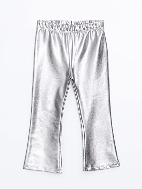 LCW Kids Beli Lastikli Hologram Detaylı Kız Bebek Tayt - W4HR08Z1-G8Z