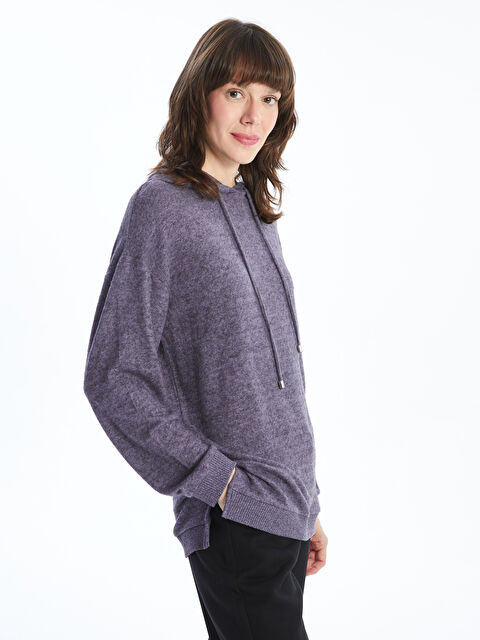 LCWAIKIKI Basic Kapüşonlu Kadın Tişört - W4HR39Z8-ENP