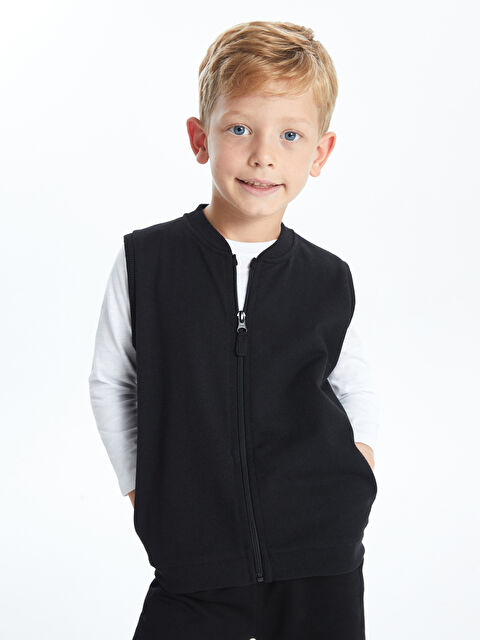 LCW Kids Bisiklet Yaka Erkek Çocuk Yelek - W4HR95Z1-CVL