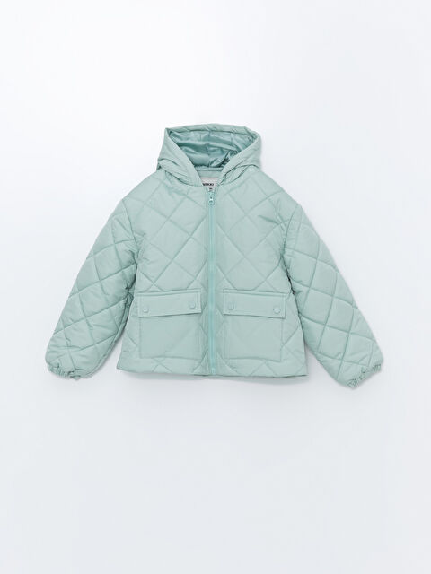 LCW Kids Kapüşonlu Kız Çocuk Şişme Mont - W4HT19Z4-GJM