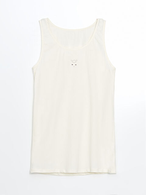 LCW ECO Bisiklet Yaka Kız Çocuk Atlet - W4HU22Z4-M0T