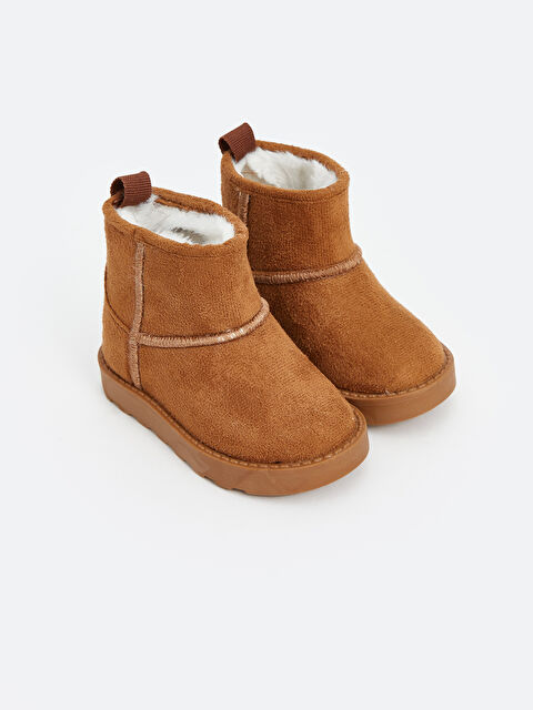 LCW STEPS Süet Görünümlü Kız Bebek Bot - W4I031Z1-CXS