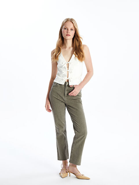 LCW Jeans Mars Flare Kadın Jean Pantolon - W4I122Z8-GW9