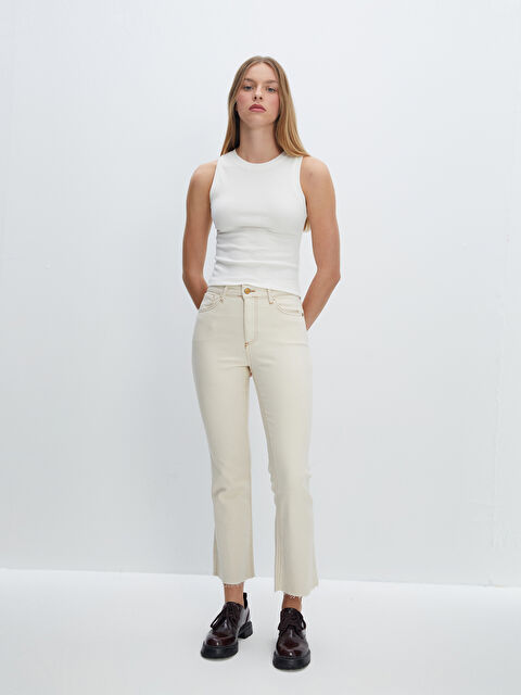 LCW Jeans Flare Kadın Jean Pantolon - W4I126Z8-FDJ