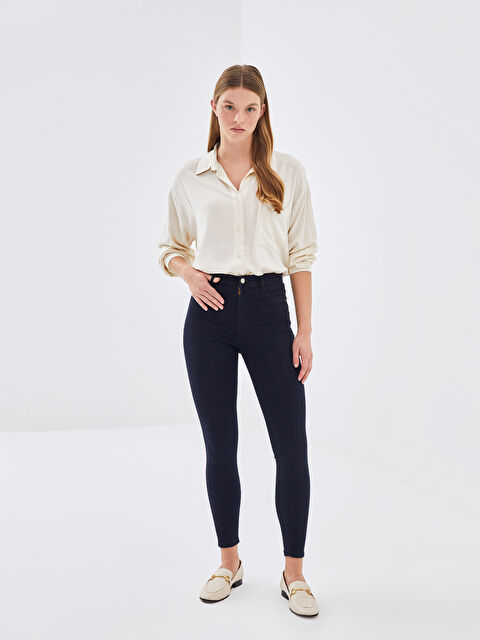 LCW Jeans Jüpiter Süper Skinny Fit Kadın Jean Pantolon - W4I134Z8-309