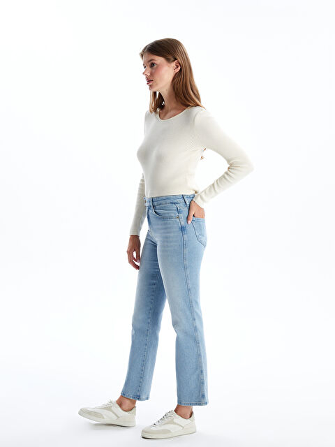 LCW Jeans Mars Flare Kadın Jean Pantolon - W4I136Z8-311