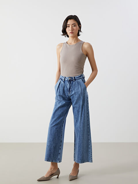 LCW Jeans Wideleg Kadın Jean Pantolon - W4I154Z8-507