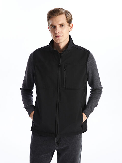 LCW ECO Standart Kalıp Dik Yaka Erkek Yelek - W4I203Z8-CVL