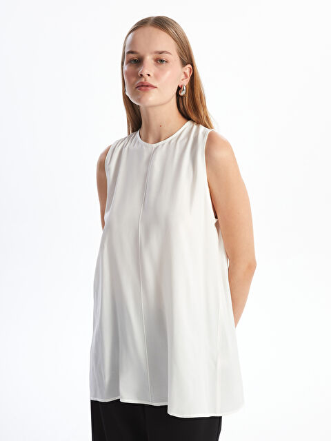 LCW Modest Bisiklet Yaka Kadın Bluz - W4I304Z8-R9J