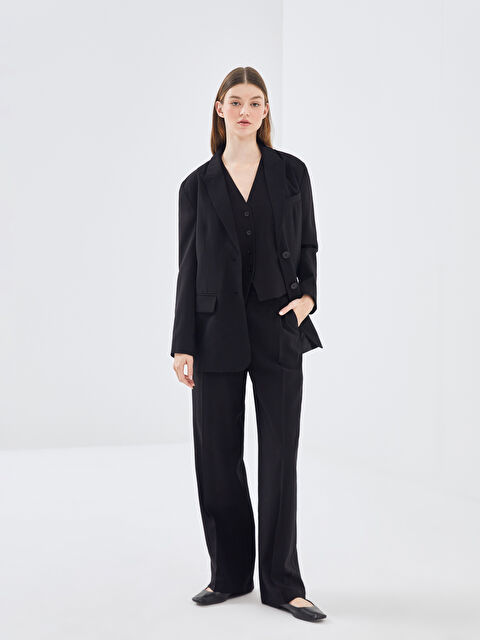 LCW Modest Loose Fit Geniş Paça Kadın Pantolon - W4I383Z8-RQL