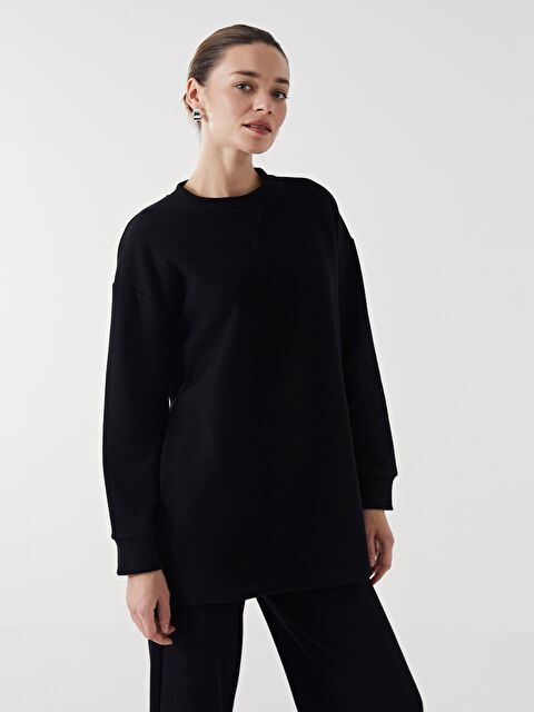 LCW Modest Bisiklet Yaka Dokulu Kadın Tunik - W4I541Z8-CVL