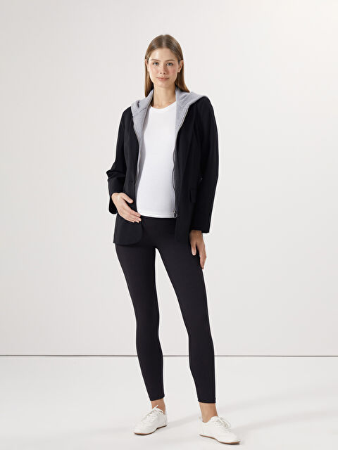 LCWAIKIKI Maternity Beli Lastikli Karın Panelli Hamile Tayt - W4I725Z8-CVL