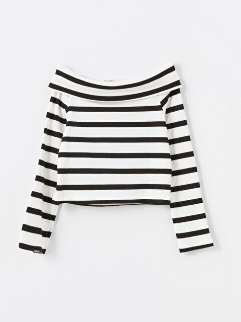 LCW Kids Kayık Yaka Kız Çocuk Tişört - W4I869Z4-LRA