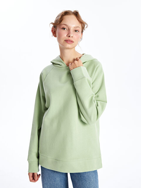 LC WAIKIKI Oversize Kadın Kalın Hoodie - W4I922Z8-FGX