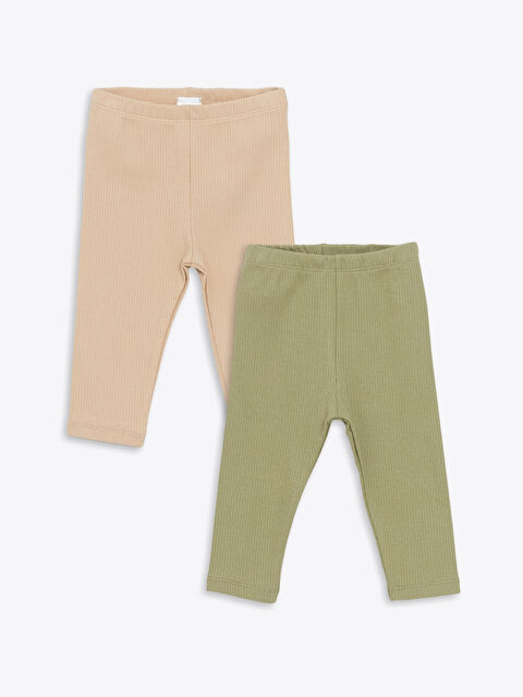 LCW baby Beli Lastikli Basic Erkek Bebek Tayt 2'li - W4IC36Z1-S78