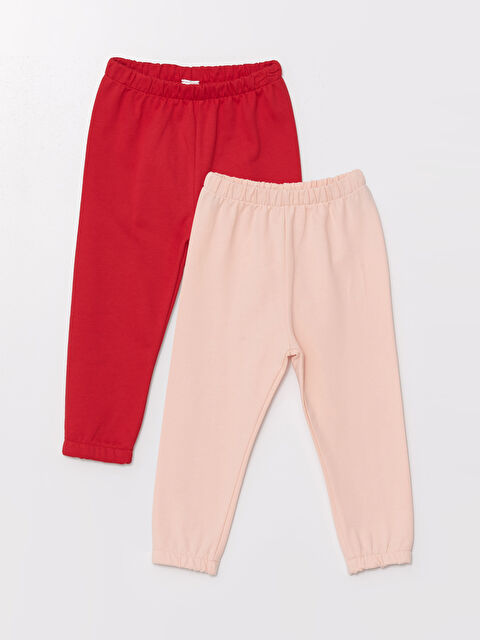 LCW ECO Beli Lastikli Kalın Baskılı Erkek Bebek Eşofman Alt 2'li - W4IC50Z1-CSG