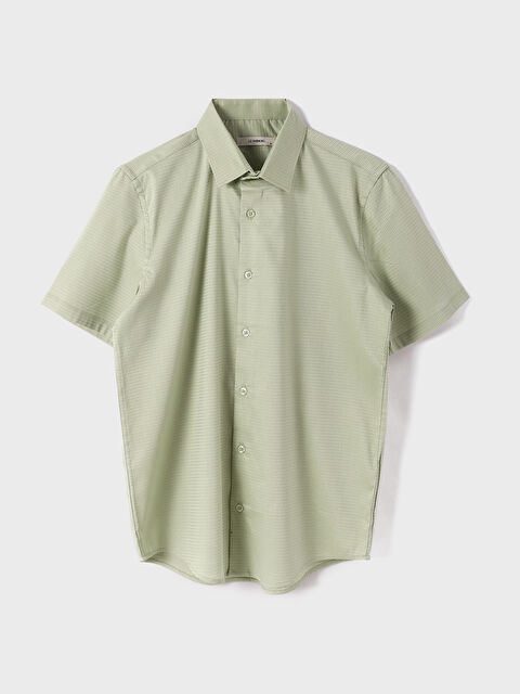 LCW Vision Regular Fit Short Sleeve Men's Shirt - W4ID05Z8-JS2