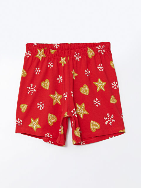 LCW Kids Beli Lastikli Baskılı Kız Çocuk Pijama Şort - W4ID29Z4-LTQ