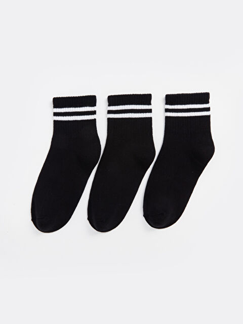 LCW ECO Çizgili Erkek Çocuk Soket Çorap 3'lü - W4IE71Z4-CVL