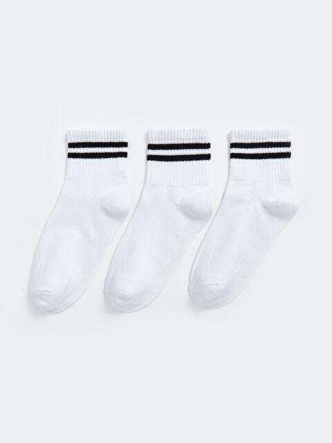 LCW ECO Çizgili Erkek Çocuk Soket Çorap 3'lü - W4IE71Z4-J5E