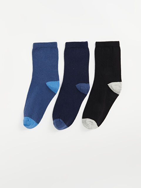 LCW ECO Basic Erkek Çocuk Soket Çorap 3'lü - W4IF10Z4-GFB