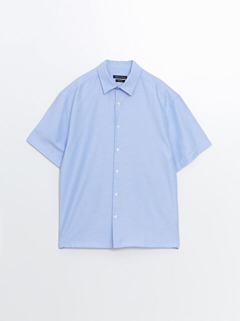 LCW BUSINESS Rahat Kalıp Kısa Kollu Erkek Gömlek - W4IF24Z8-CU5