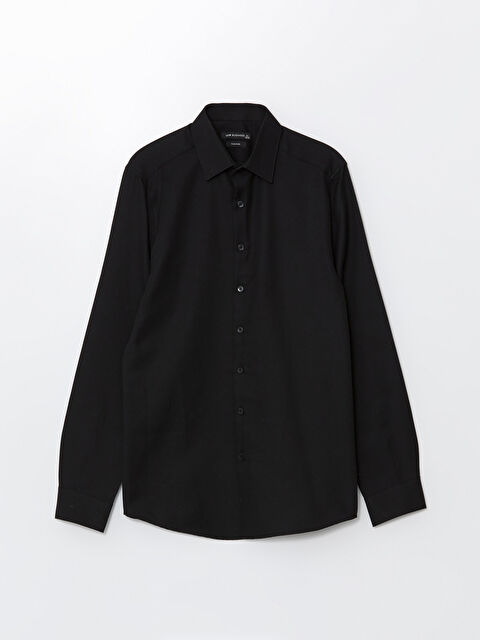 LCW BUSINESS Slim Fit Uzun Kollu Armürlü Erkek Gömlek - W4IF32Z8-RQL