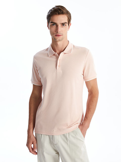 LCW Vision Polo Neck Short Sleeve Men's T-Shirt - W4IF51Z8-QG5