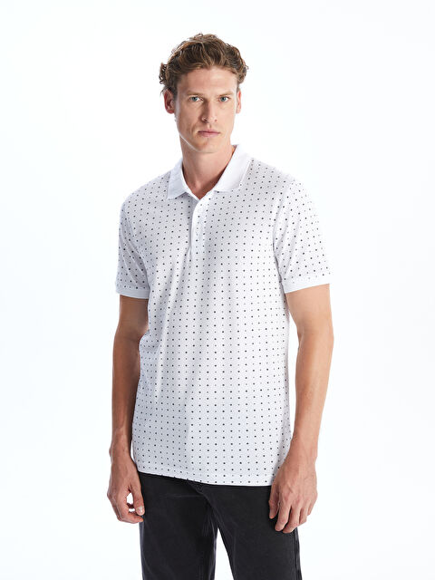 LCWAIKIKI Classic Polo Neck Short Sleeve Patterned Pique Men's T-Shirt - W4IG25Z8-Q6K