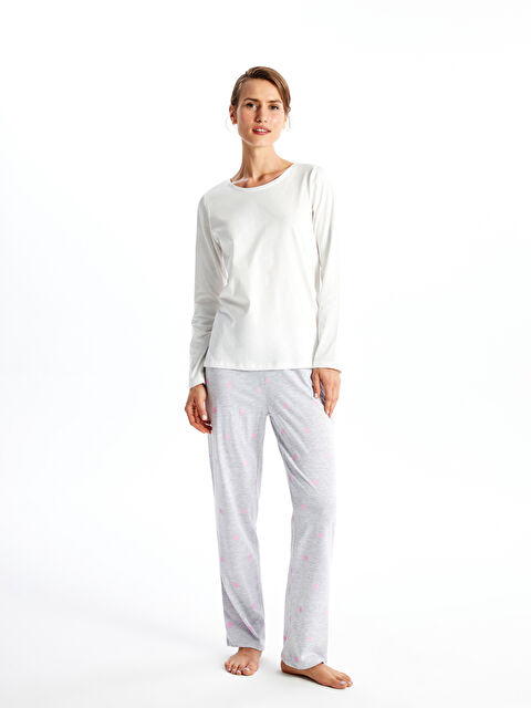 LC WAIKIKI Beli Lastikli Puantiyeli Kadın Pijama Alt - W4IG41Z8-CSW