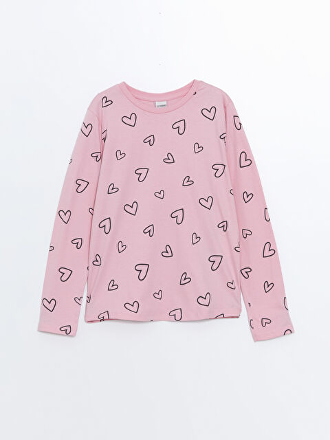 LCW Kids Bisiklet Yaka Kız Çocuk Tişört - W4IG96Z4-LTD