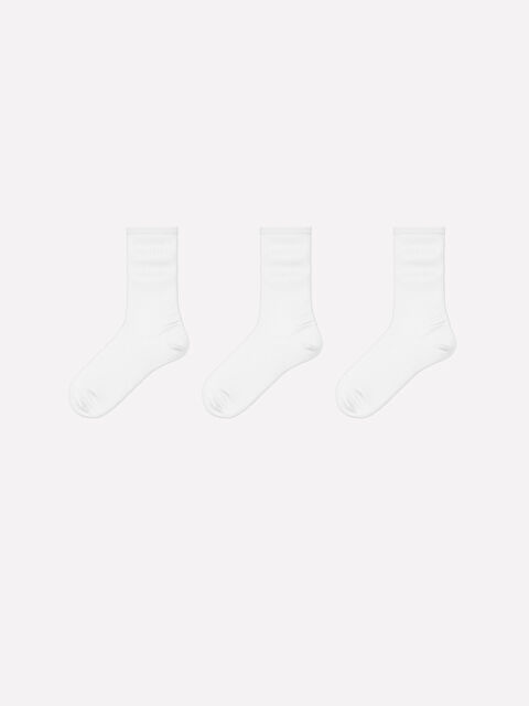 LCW ECO Kadın Düz Soket Çorap 3'lü - W4IH13Z8-FFB