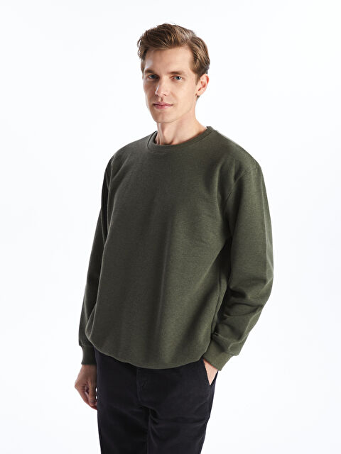 LCW ECO Bisiklet Yaka Uzun Kollu Erkek Sweatshirt - W4IH77Z8-JJR