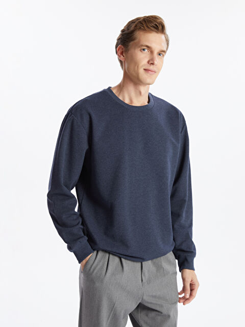 LCW ECO Bisiklet Yaka Uzun Kollu Erkek Sweatshirt - W4IH77Z8-JWP