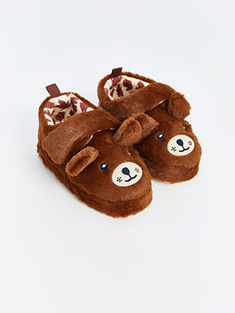 LCW STEPS Ayıcık Nakışlı Erkek Çocuk Ev Botu - W4II04Z4-Q7U