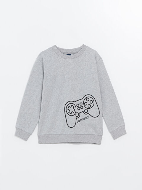 LCW ECO Bisiklet Yaka Erkek Çocuk Sweatshirt - W4II71Z4-CY9