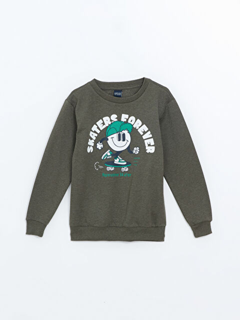 LCW ECO Bisiklet Yaka Erkek Çocuk Sweatshirt - W4II73Z4-JME