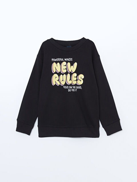 LCW ECO Bisiklet Yaka Erkek Çocuk Sweatshirt - W4IJ02Z4-CVL