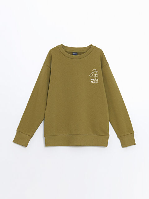 LCW ECO Bisiklet Yaka Erkek Çocuk Sweatshirt - W4IJ02Z4-H0E
