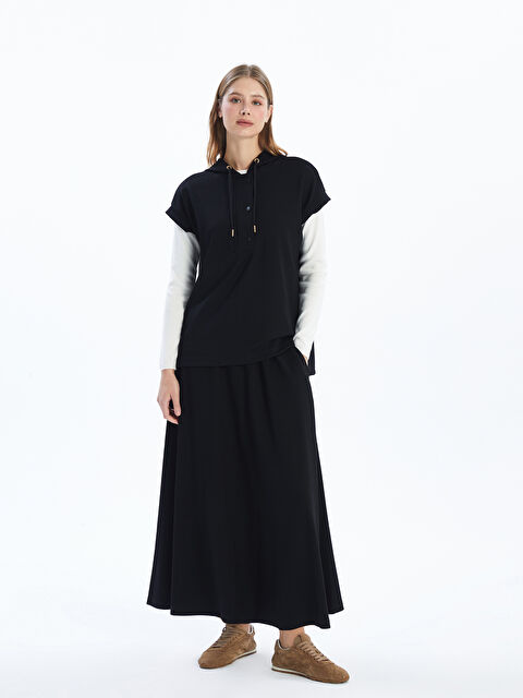 LCWAIKIKI Basic Beli Lastikli Kadın Etek - W4IJ39Z8-CVL