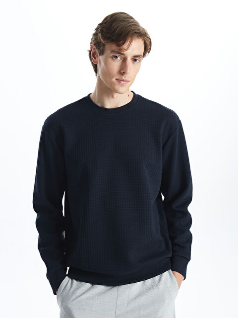 LCW Vision Bisiklet Yaka Uzun Kollu Erkek Sweatshirt - W4IJ50Z8-RFH