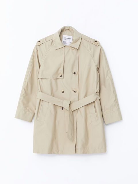 LCW Kids Gömlek Yaka Kız Çocuk Trençkot - W4IJ95Z4-GC6