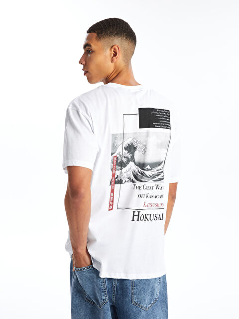 XSIDE Bisiklet Yaka Kısa Kollu Baskılı Penye Erkek Tişört - W4IK18Z8-Q6K