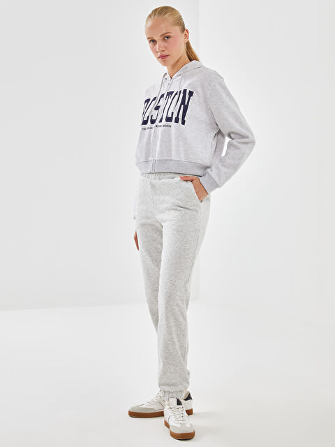 XSIDE ACTIVE Beli Lastikli Kadın Kalın Jogger Spor Eşofman Altı - W4IK41Z8-LAL