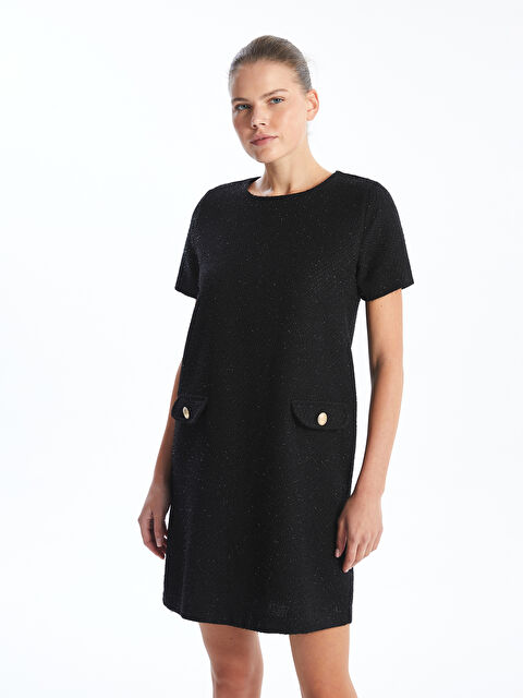 LCW Comfort Bisiklet Yaka Elbise - W4IL68Z8-CVL